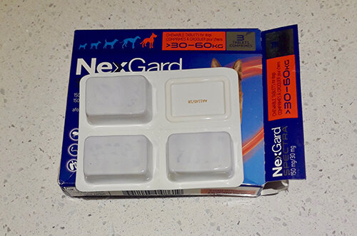 Nexgard Spectra review blister pack